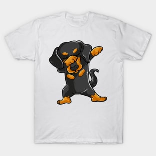 Cute Dabbing Dachshund Shirt Funny Dachshund Dab T-Shirt